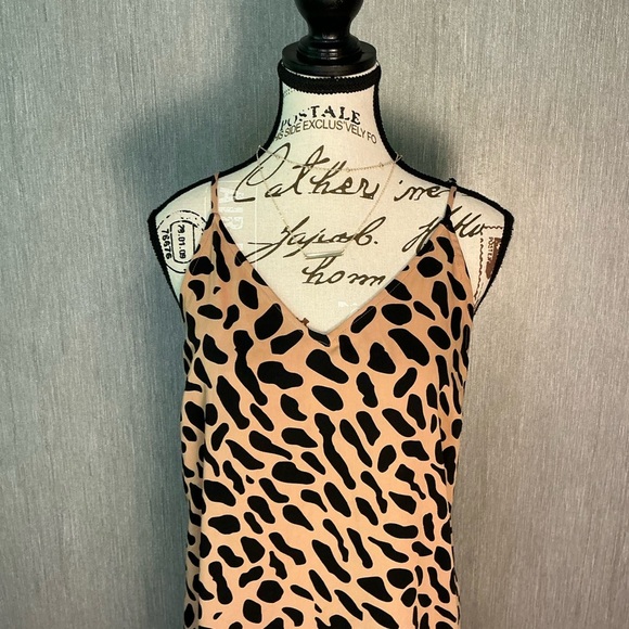 Kathleen Barnes The Drop Leopard Print Sleeveless Maxi Dress Size Medium - Picture 3 of 12